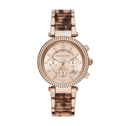  Shop Authentic Michael Kors Parker Chronograph Rose Gold Dial Two Tone Steel Strap Watch For Women - MK6832 - Luxxuri