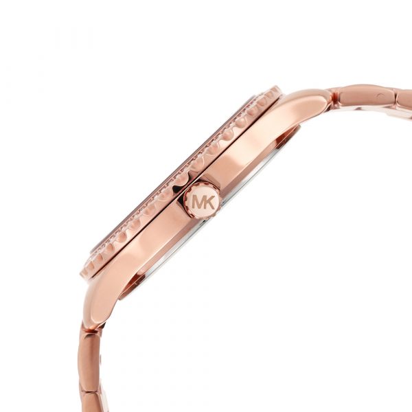  Shop Authentic Michael Kors Layton Three Hand Pink Dial Rose Gold Steel Strap Watch For Women - MK6848 - Luxxuri