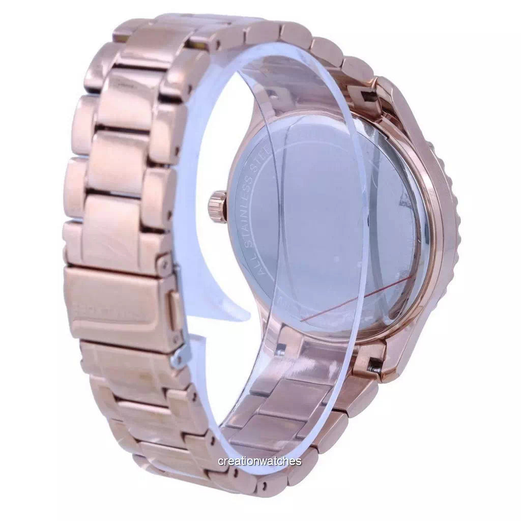  Shop Authentic Michael Kors Layton Three Hand Pink Dial Rose Gold Steel Strap Watch For Women - MK6848 - Luxxuri