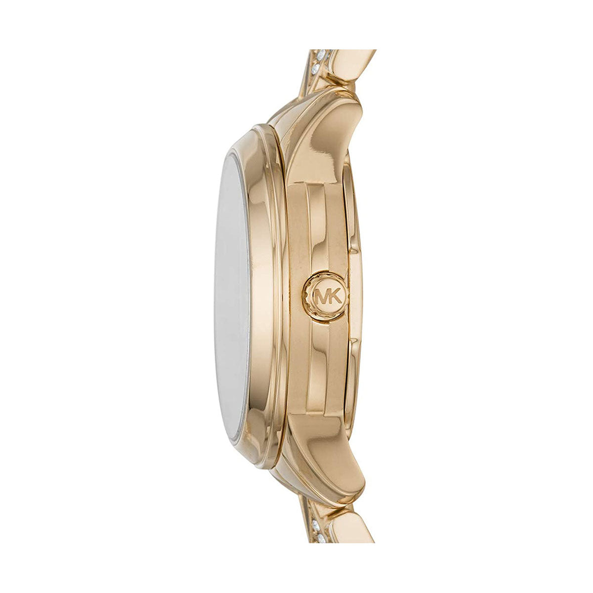  Shop Authentic Michael Kors Runway Mercer Analog Brown Dial Gold Steel Strap Watch For Women - MK6855 - Luxxuri