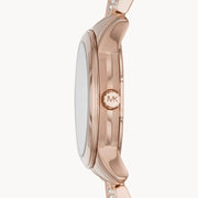  Shop Authentic Michael Kors Sawyer Mother of Pearl White Dial Rose Gold Steel Strap Watch for Women - MK6282 - Luxxuri
