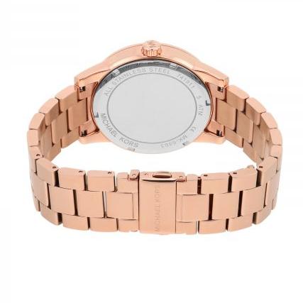  Shop Authentic Michael Kors Ritz Analog Crystals Silver Dial Rose Gold Steel Strap Watch for Women - MK6863 - Luxxuri