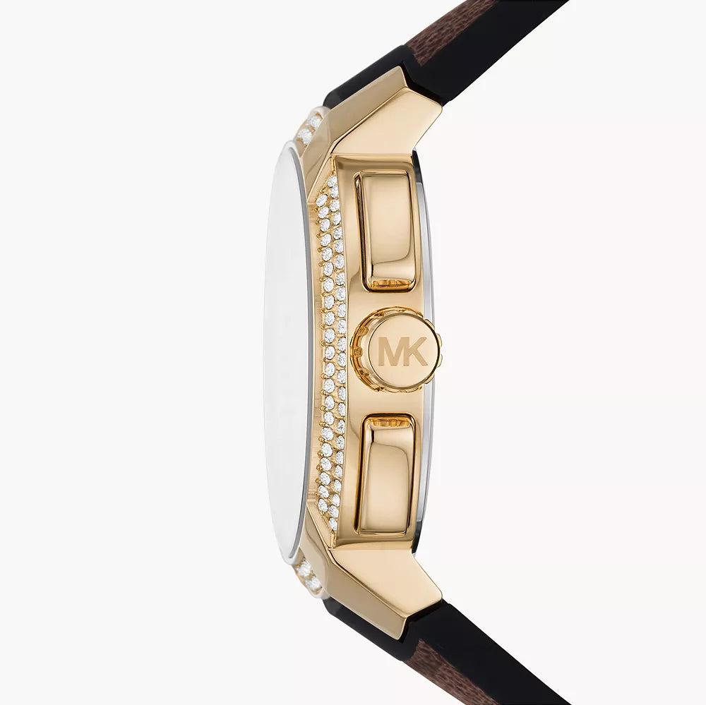  Shop Authentic Michael Kors Sidney Multifunction White Dial Brown Leather Strap Watch For Women - MK6948 - Luxxuri