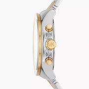  Shop Authentic Michael Kors Wren Chronograph Crystals Silver Two Tone Steel Strap Watch for Women - MK6953 - Luxxuri