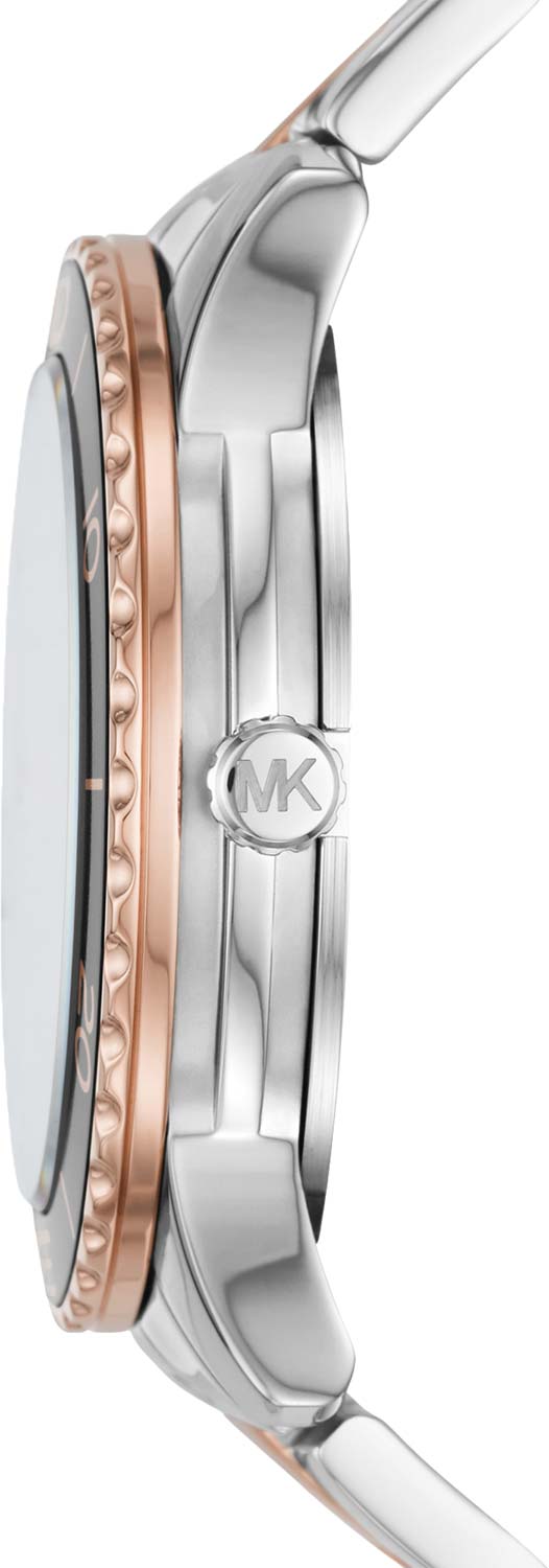  Shop Authentic Michael Kors Runway Quartz Black Dial Two Tone Steel Strap Watch For Women - MK6960 - Luxxuri