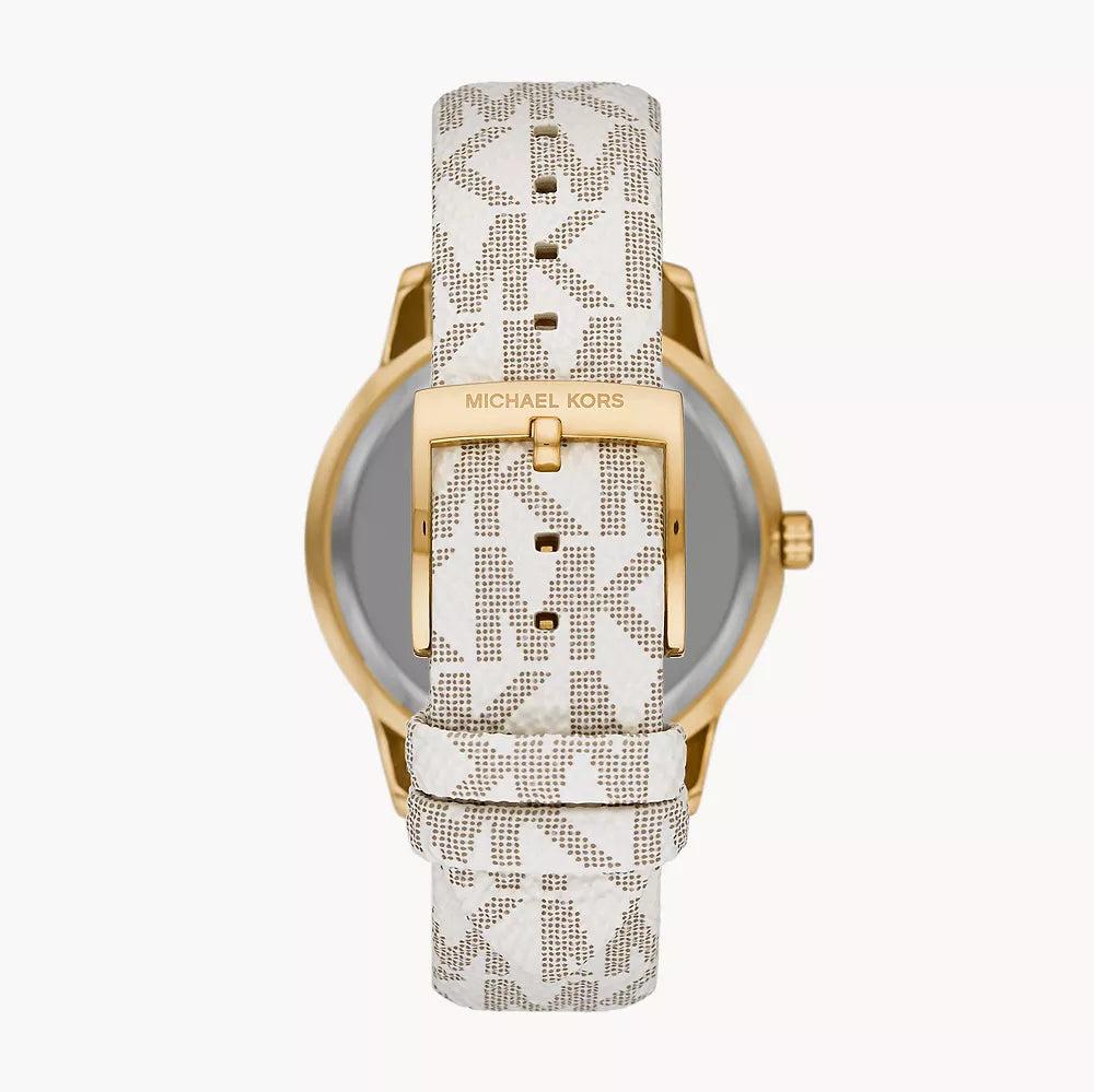  Shop Authentic Michael Kors Tibby Multifunction Silver Dial White Leather Strap Watch For Women - MK6967 - Luxxuri