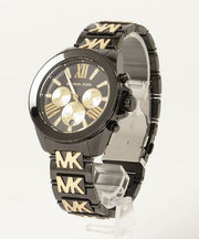  Shop Authentic Michael Kors Wren Chronograph Black Dial Two Tone Steel Strap Watch for Women - MK6978 - Luxxuri
