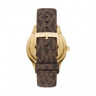  Shop Authentic Michael Kors Runway Quartz Black Dial Brown Leather Strap Watch For Women - MK6979 - Luxxuri