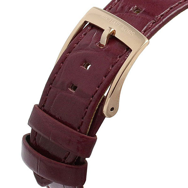  Shop Authentic Michael Kors Parker Chronograph Red Dial Red Leather Strap Watch For Women - MK6986 - Luxxuri