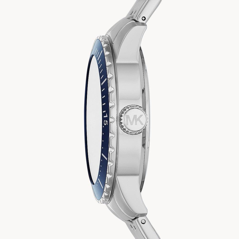  Shop Authentic Michael Kors Cunningham Multifunction Blue Dial Silver Steel Strap Watch For Men - MK7153 - Luxxuri