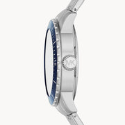  Shop Authentic Michael Kors Cunningham Multifunction Blue Dial Silver Steel Strap Watch For Men - MK7153 - Luxxuri