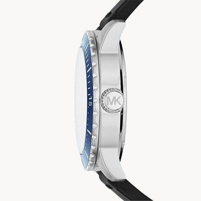  Shop Authentic Michael Kors Cunningham Multifunction Blue Dial Black Rubber Strap Watch For Men - MK7160 - Luxxuri