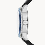  Shop Authentic Michael Kors Cunningham Multifunction Blue Dial Black Rubber Strap Watch For Men - MK7160 - Luxxuri