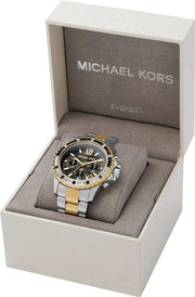  Shop Authentic Michael Kors Everest Chronograph Black Dial Two Tone Steel Strap Watch For Women - MK7209 - Luxxuri