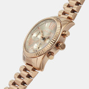  Shop Authentic Michael Kors Lexington Chronograph Grey Dial Rose Gold Steel Strap Watch For Women - MK7217 - Luxxuri