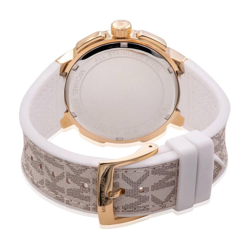  Shop Authentic Michael Kors Sydney Quartz White Dial White Leather Strap Watch For Women - MK7221 - Luxxuri