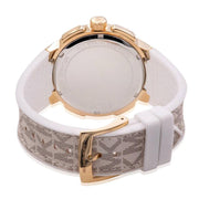  Shop Authentic Michael Kors Sydney Quartz White Dial White Leather Strap Watch For Women - MK7221 - Luxxuri