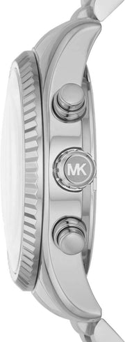  Shop Authentic Michael Kors Parker Chronograph White Dial White Leather Strap Watch For Women - MK7226 - Luxxuri