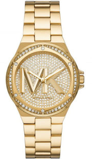  Shop Authentic Michael Kors Lennox Three Hand Gold Dial Gold Steel Strap Watch For Women - MK7229 - Luxxuri