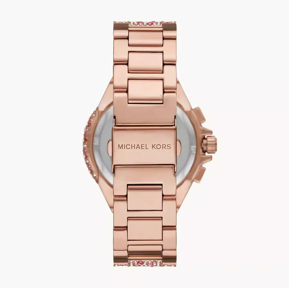 Shop Authentic Michael Kors Camille Chronograph Mother of Pearl Dial Rose Gold Steel Strap Watch for Women - MK7272 - Luxxuri