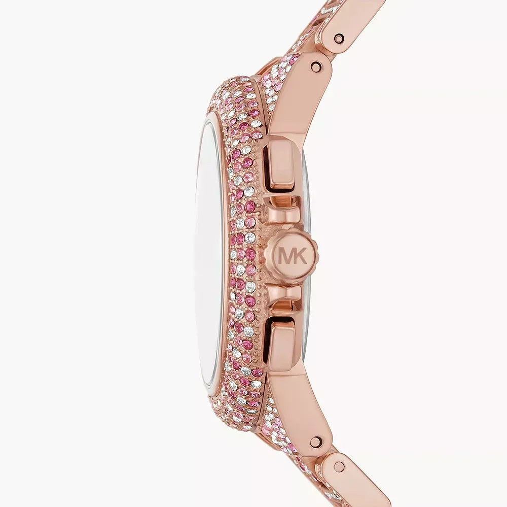  Shop Authentic Michael Kors Camille Chronograph Mother of Pearl Dial Rose Gold Steel Strap Watch for Women - MK7272 - Luxxuri