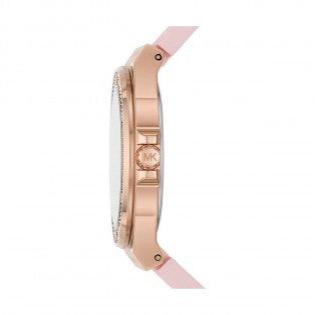  Shop Authentic Michael Kors Mini Lennox Three-Hand Rose Gold Dial Pink Silicone Strap Watch For Women - MK7282 - Luxxuri