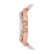  Shop Authentic Michael Kors Mini Lennox Three-Hand Rose Gold Dial Pink Silicone Strap Watch For Women - MK7282 - Luxxuri