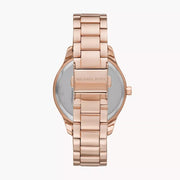  Shop Authentic Michael Kors Runway Three-Hand Silver Dial Rose Gold Steel Strap Watch for Women - MK7473 - Luxxuri