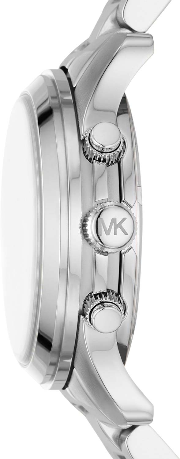  Shop Authentic Michael Kors Runway Chronograph Silver Dial Silver Steel Strap Watch For Women - MK7325 - Luxxuri