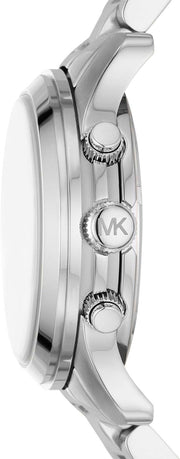 Shop Authentic Michael Kors Runway Chronograph Silver Dial Silver Steel Strap Watch For Women - MK7325 - Luxxuri