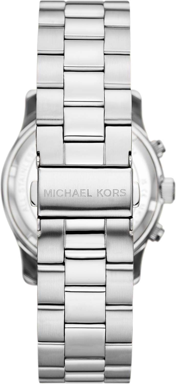  Shop Authentic Michael Kors Runway Chronograph Silver Dial Silver Steel Strap Watch For Women - MK7325 - Luxxuri