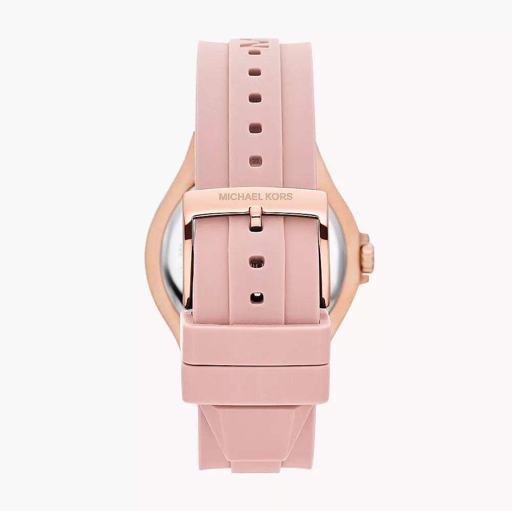  Shop Authentic Michael Kors Lennox Three-Hand Analog White Dial Pink Silicone Strap Watch For Women - MK7334 - Luxxuri