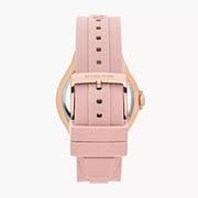  Shop Authentic Michael Kors Lennox Three-Hand Analog White Dial Pink Silicone Strap Watch For Women - MK7334 - Luxxuri