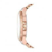  Shop Authentic Michael Kors Lennox Three Hand Rose Gold Dial Rose Gold Mesh Strap Watch For Women - MK7336 - Luxxuri