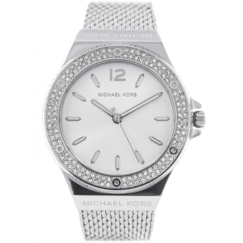  Shop Authentic Michael Kors Lennox Three-Hand Silver Dial Silver Steel Strap Watch For Women - MK7337 - Luxxuri