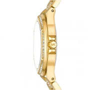  Shop Authentic Michael Kors Lenox Three Hand Silver Dial Gold Steel Strap Watch For Women - MK7361 - Luxxuri