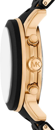  Shop Authentic Michael Kors Runway Chronograph Black Dial Black Silicone Strap Watch For Women - MK7385 - Luxxuri