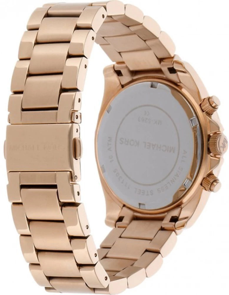  Shop Authentic Michael Kors Berkley Chronograph Green Dial Rose Gold Steel Strap Watch For Women - MK7412 - Luxxuri