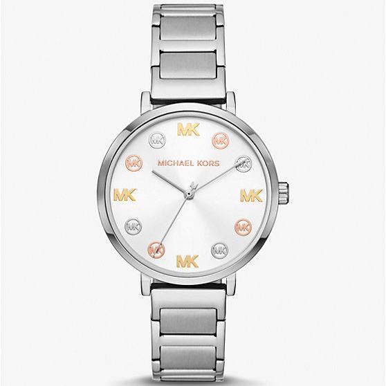  Shop Authentic Michael Kors Addyson Quartz Silver Dial Silver Steel Strap Watch for Women - MK7417 - Luxxuri