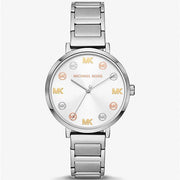  Shop Authentic Michael Kors Addyson Quartz Silver Dial Silver Steel Strap Watch for Women - MK7417 - Luxxuri