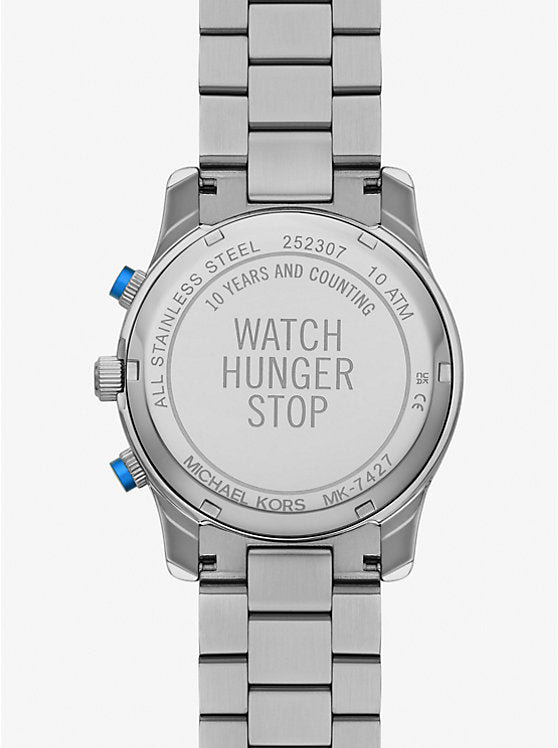  Shop Authentic Michael Kors Runway Stop Hunger Blue Dial Silver Steel Strap Watch for Women - MK7427 - Luxxuri