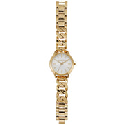  Shop Authentic Michael Kors Runway Three-Hand White Dial Gold Steel Strap Watch for Women - MK7472 - Luxxuri
