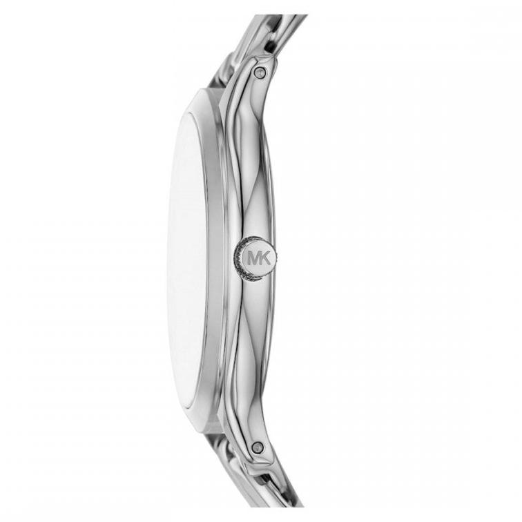 Shop Authentic Michael Kors Runway Three-Hand Silver Dial Silver Steel Strap Watch for Women - MK7474 - Luxxuri