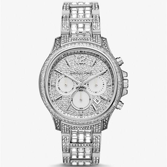  Shop Authentic Michael Kors Sage Pavé Limited Edition Crystals Silver Dial Silver Steel Strap Watch for Women - MK7483LE - Luxxuri