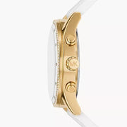  Shop Authentic Michael Kors Hadyn Chronograph White Dial White Rubber Strap Watch for Women - MK7484 - Luxxuri