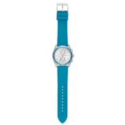  Shop Authentic Michael Kors Hadyn Analog Silver Dial Blue Rubber Strap Watch for Women - MK7485 - Luxxuri