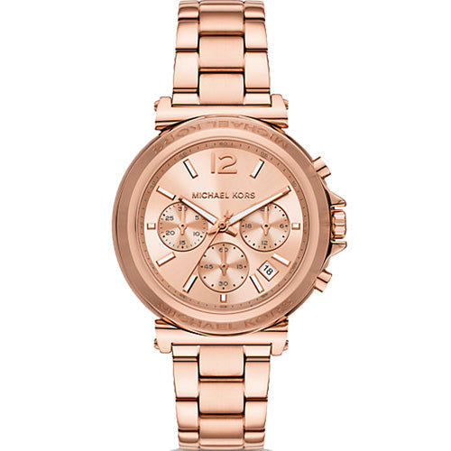  Shop Authentic Michael Kors Maren Chronograph Rose Gold Dial Rose Gold Steel Strap Watch for Women - MK7494 - Luxxuri