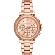  Shop Authentic Michael Kors Maren Chronograph Rose Gold Dial Rose Gold Steel Strap Watch for Women - MK7494 - Luxxuri
