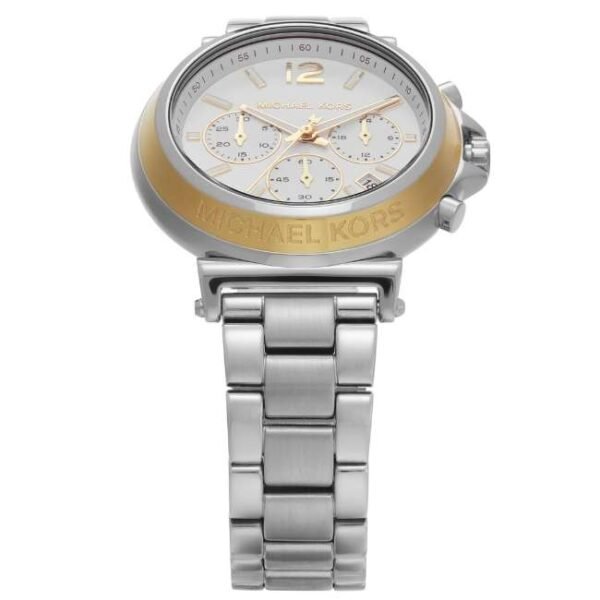  Shop Authentic Michael Kors Maren Chronograph Silver Dial Silver Steel Strap Watch for Women - MK7495 - Luxxuri