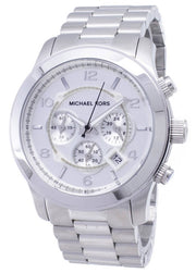  Shop Authentic Michael Kors Runway Silver Dial Silver Steel Strap Watch for Men- MK8086 - Luxxuri